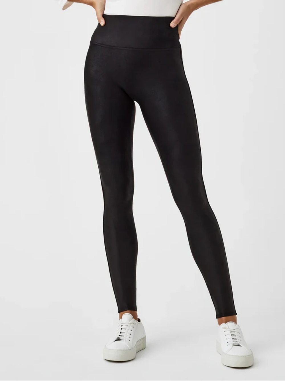 NWT SPANX Faux Leather Fleece Lined Leggings